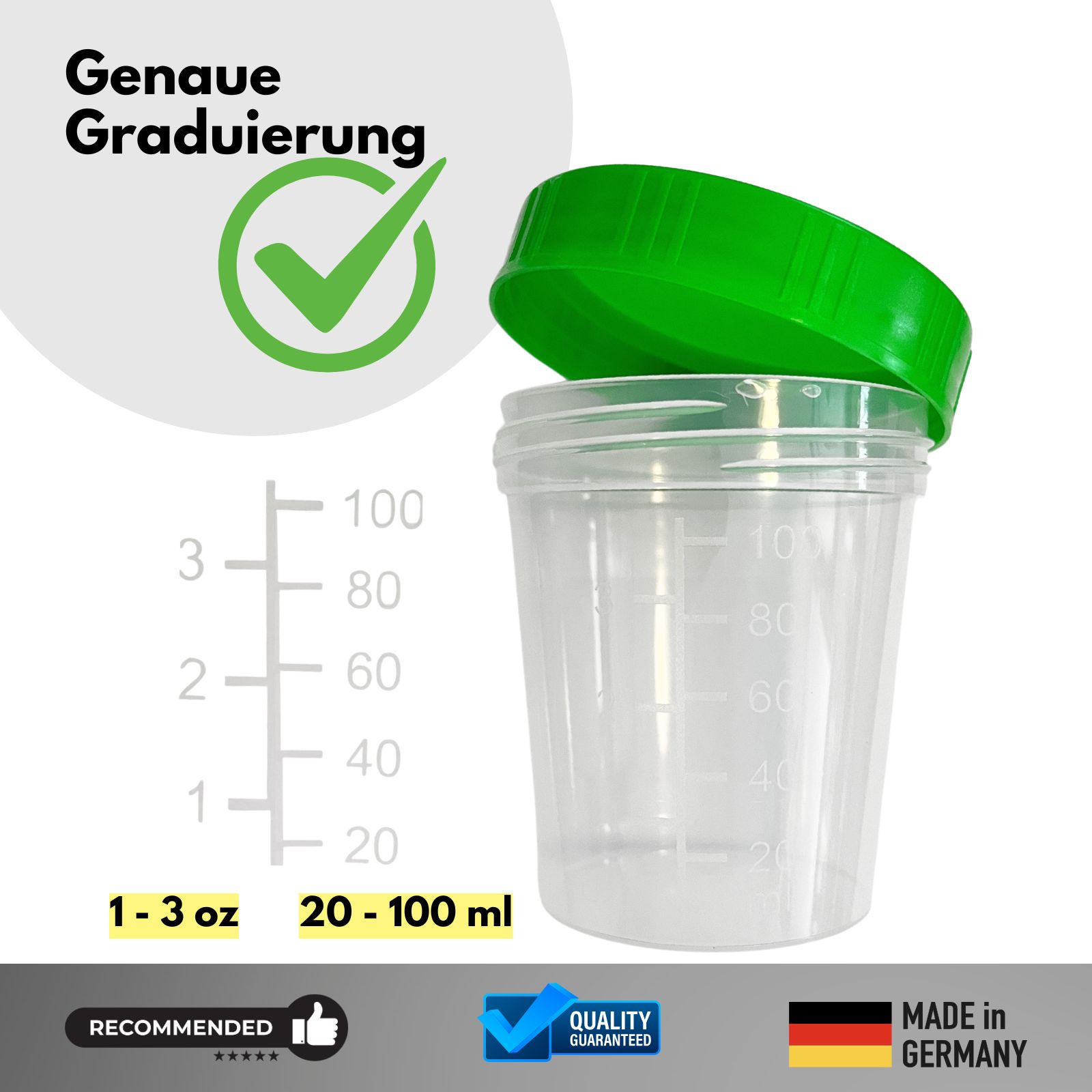 avantal® Urinbecher bis 100 ml graduiert