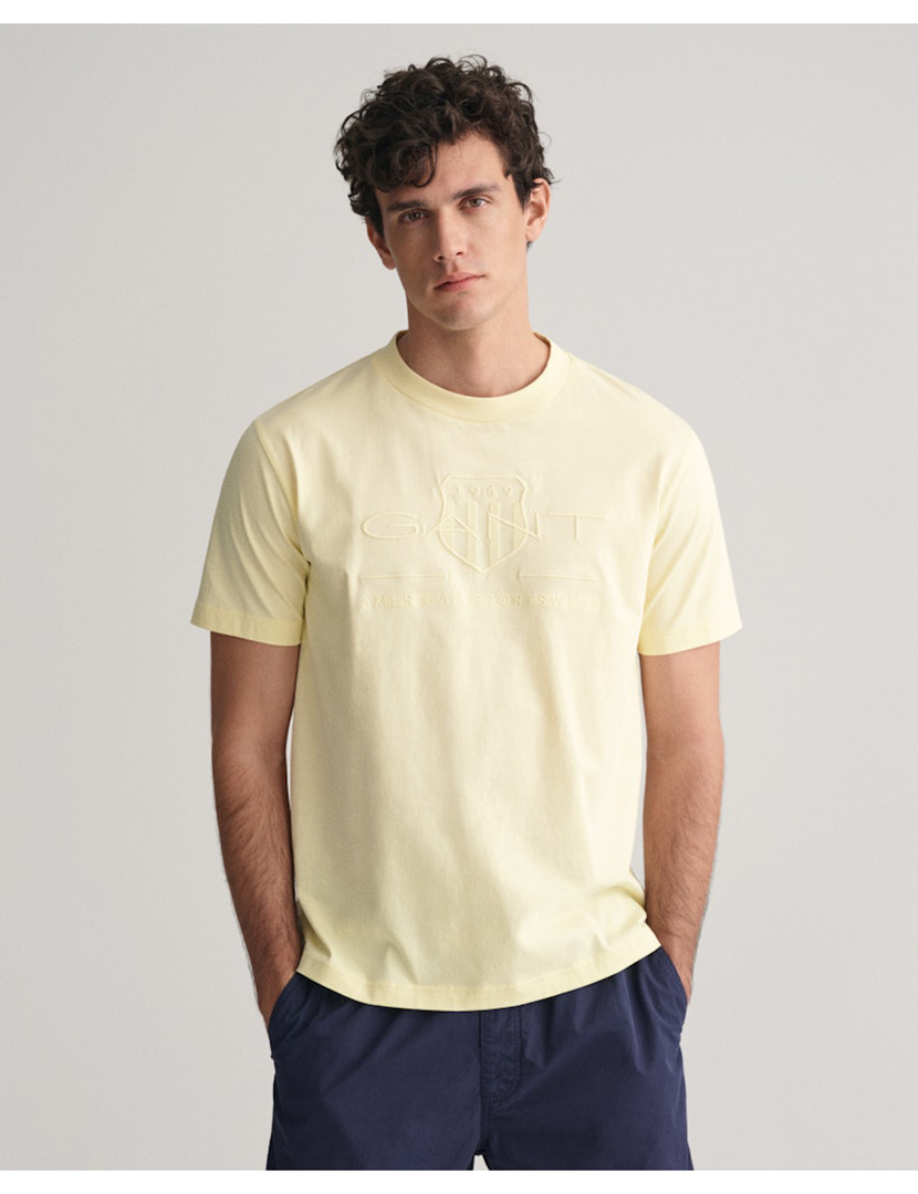 T-Shirt Tonal Archive Shield Yellow