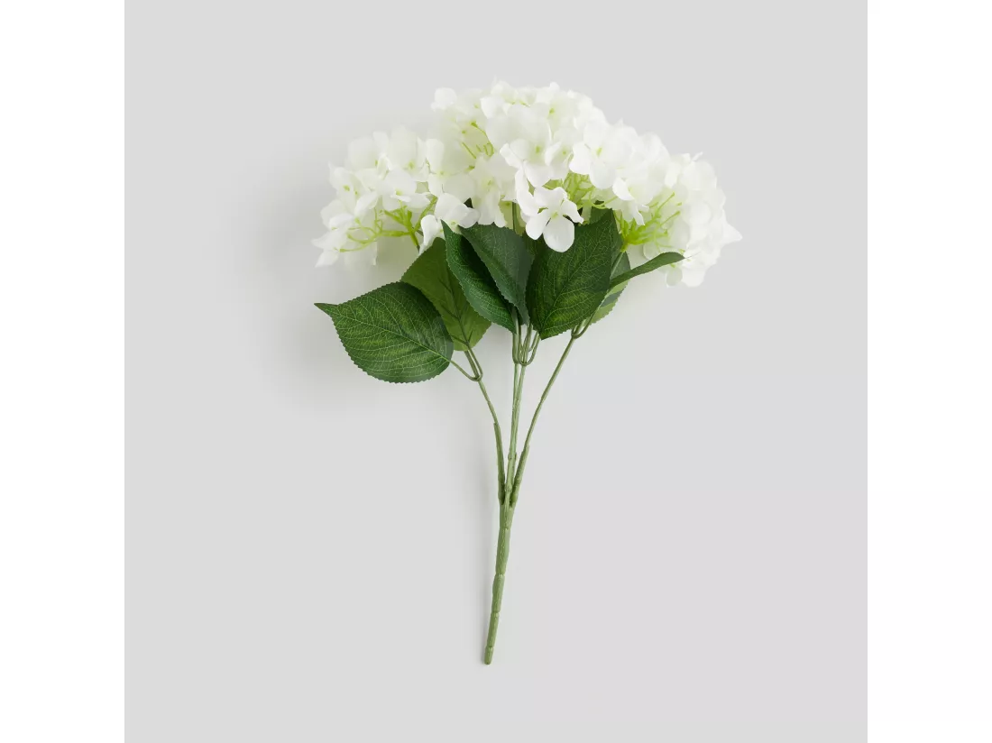 Bouquet Hortensio Blanc Moyen 22 x 6 x 45