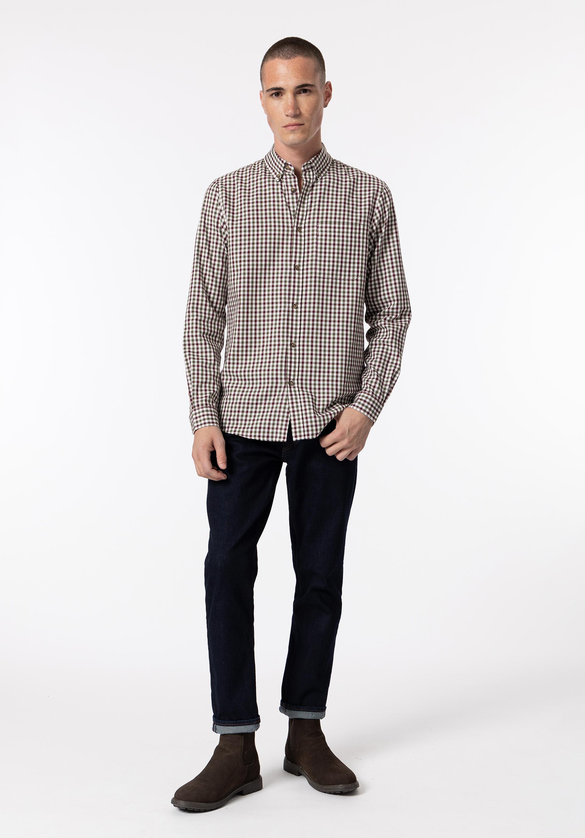 Camisa Regular Fit Twill Xadrez