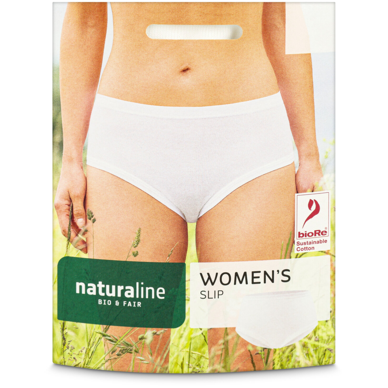 Naturaline Textil Damen Slip weiss M