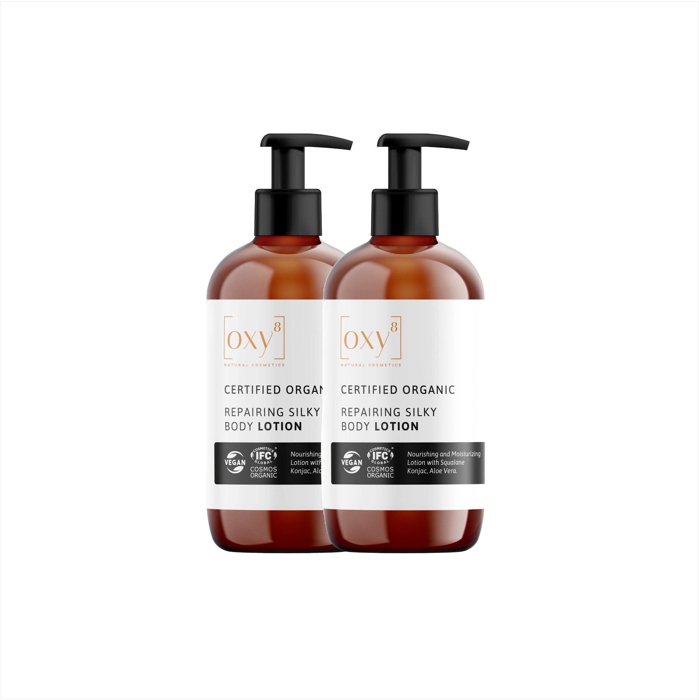 oxy8 Naturkosmetik REPAIRING SILKY BODY LOTION - Sparset 2er Packung