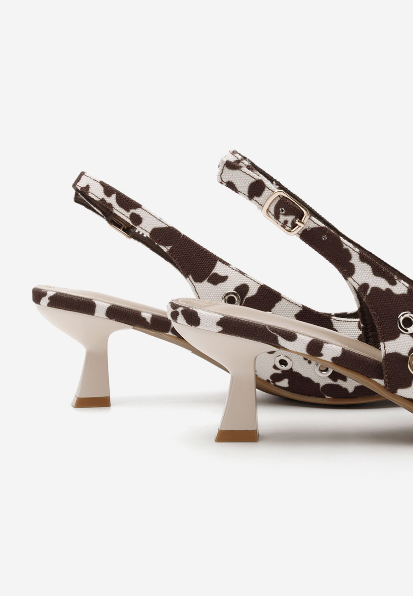 Chaussures slingback bruns Laedi