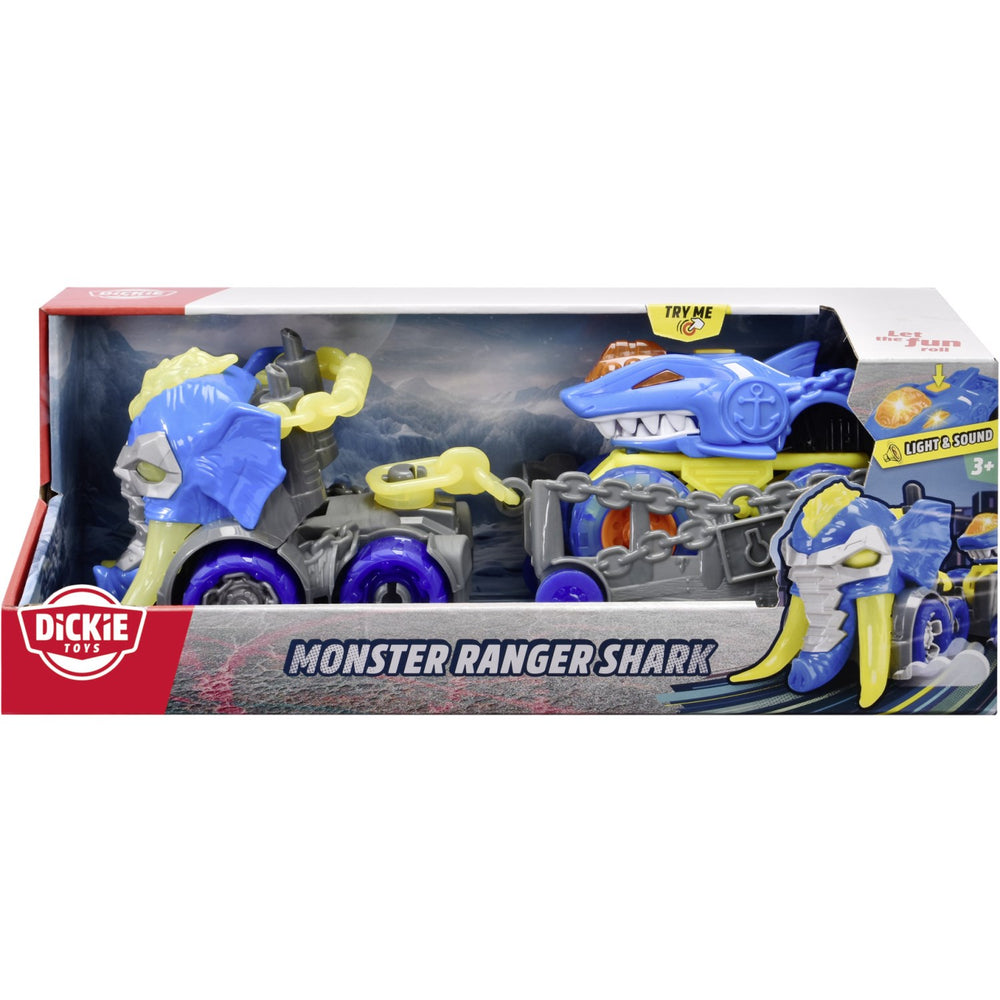 Køb Dickie Toys Monster Ranger Haj Bil Med Anhænger