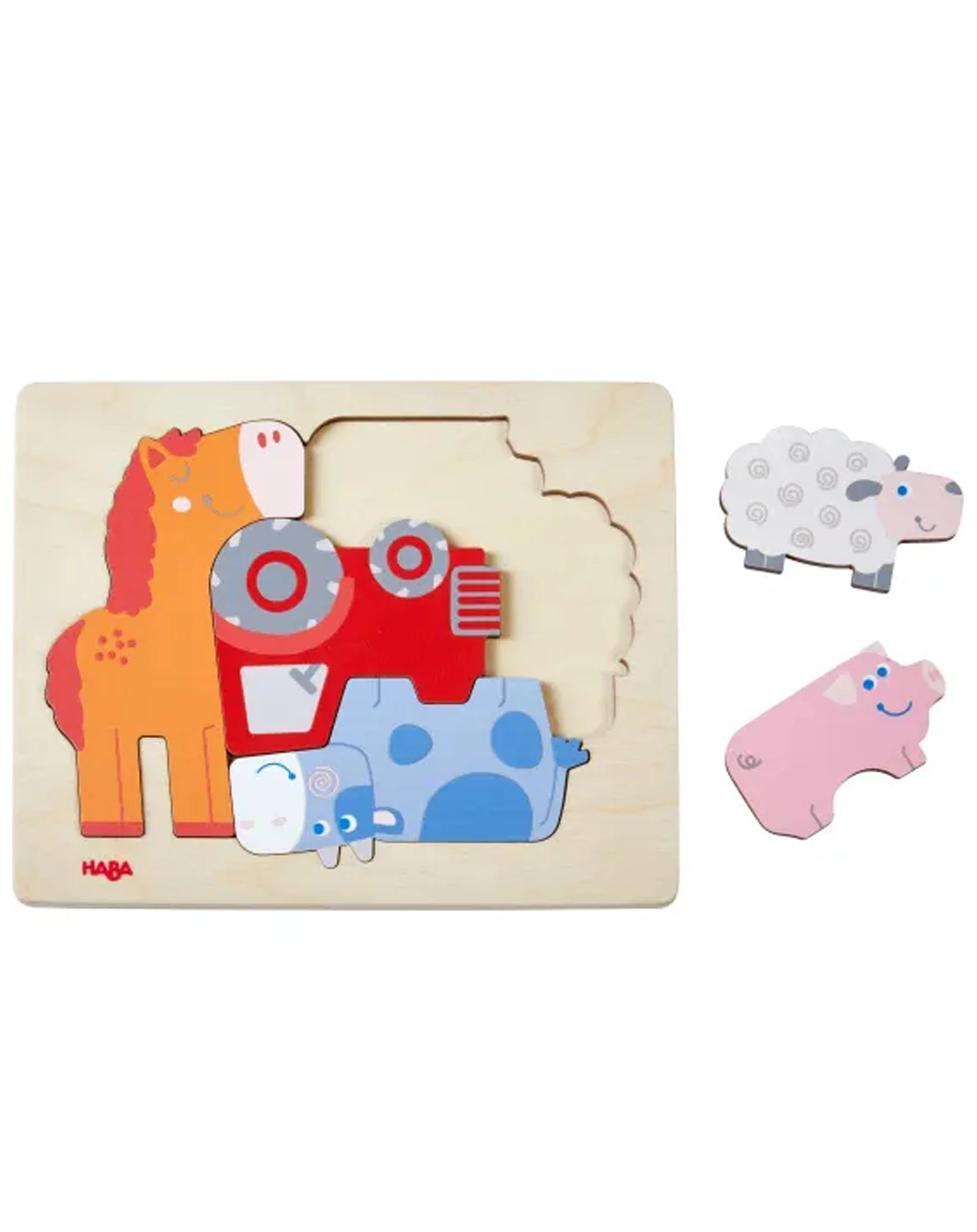 Holz-Puzzle TIERISCH WAS LOS 5-teilig
