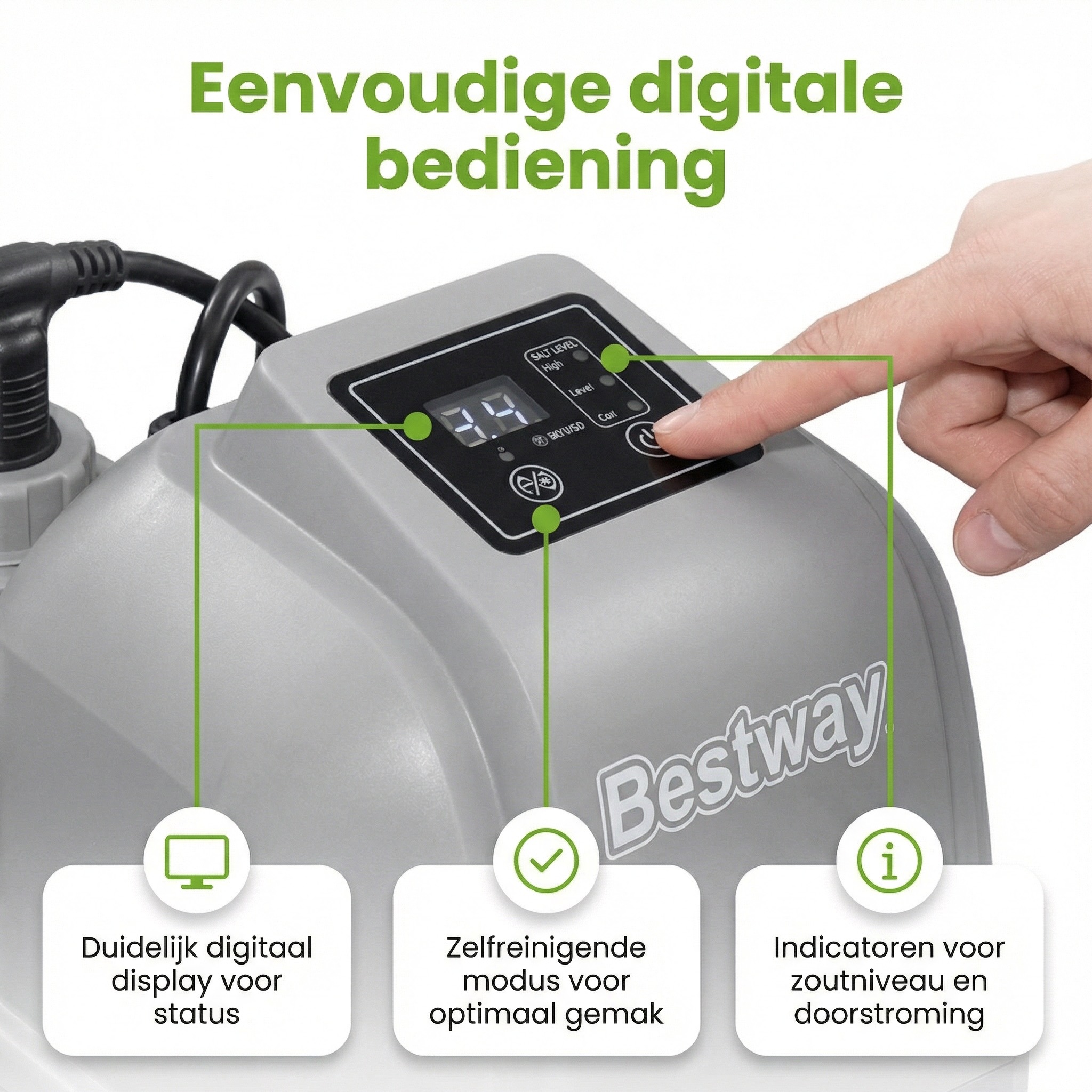 Bestway zoutwatersysteem - 26.498 liter