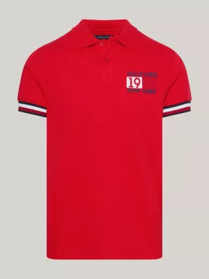 Polo Slim Fit com Detalhe de Logo