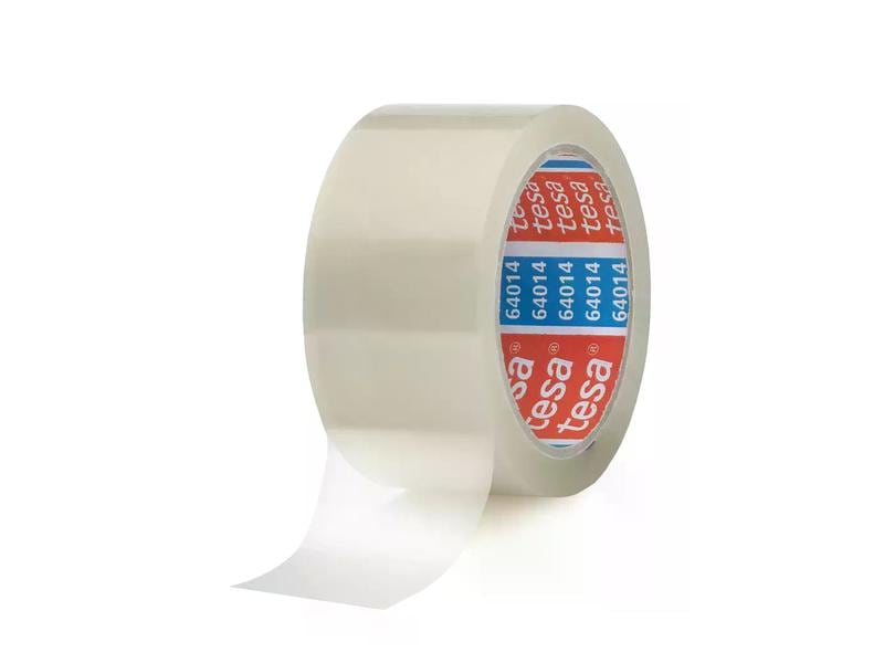 tesa Klebeband -Set 50 mm x 66 m, 6 Rollen, Transparent Geräuscharmes Paketklebeband zum Verpacken von Paketen und Versandschachteln