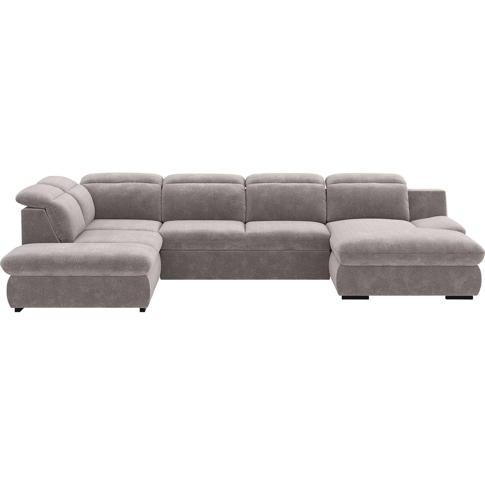Ecksofa Lorena Stoff, Recamière links