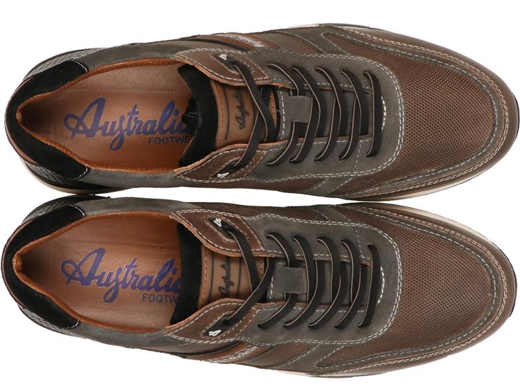 Australian Footwear Filmon Leather PKJ Grey-Tan-Black