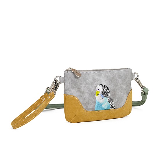 Hi-Di-Hi Melody Crossbody Bag Light Grey/ Ocher