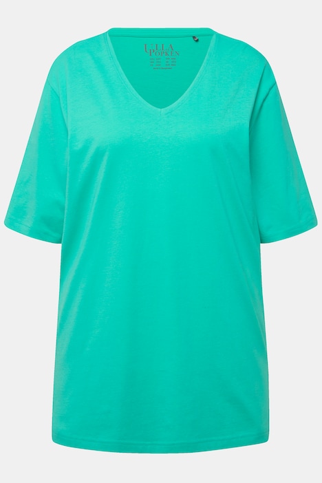 T-Shirt, V-Ausschnitt, Relaxed, Halbarm