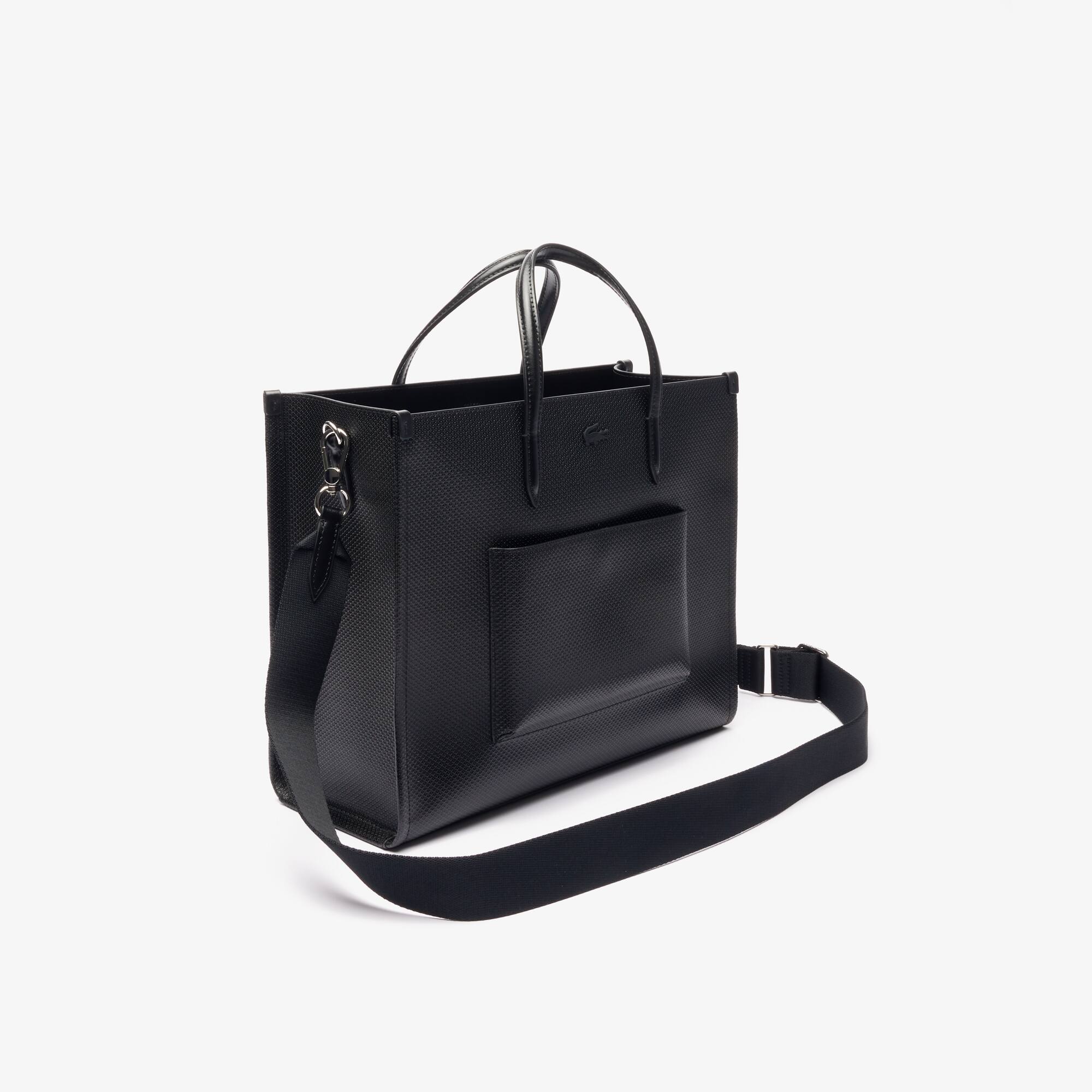 Mittelgroße Chantaco Classics Leder Tote Bag Taschen - Schwarz - Lacoste - Damen
