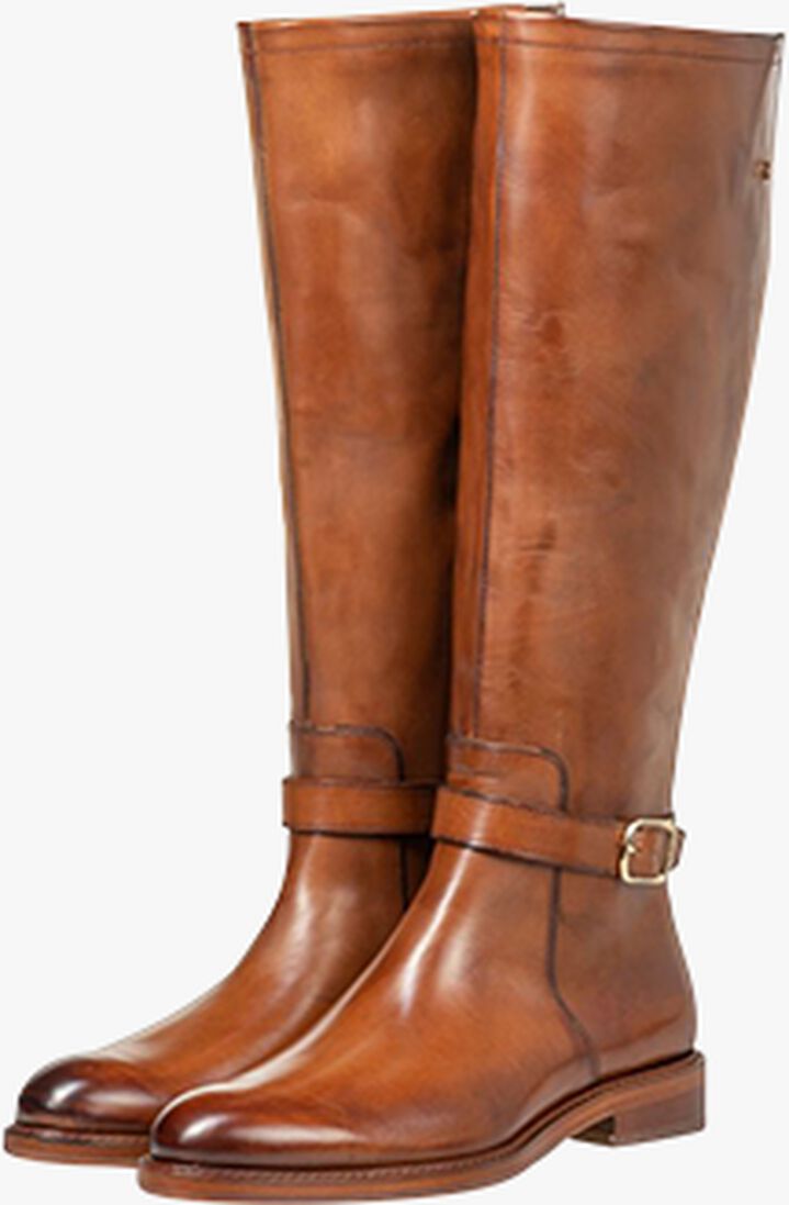 FLORIS VAN BOMMEL cognac floris van bommel hoge laarzen swf-80050