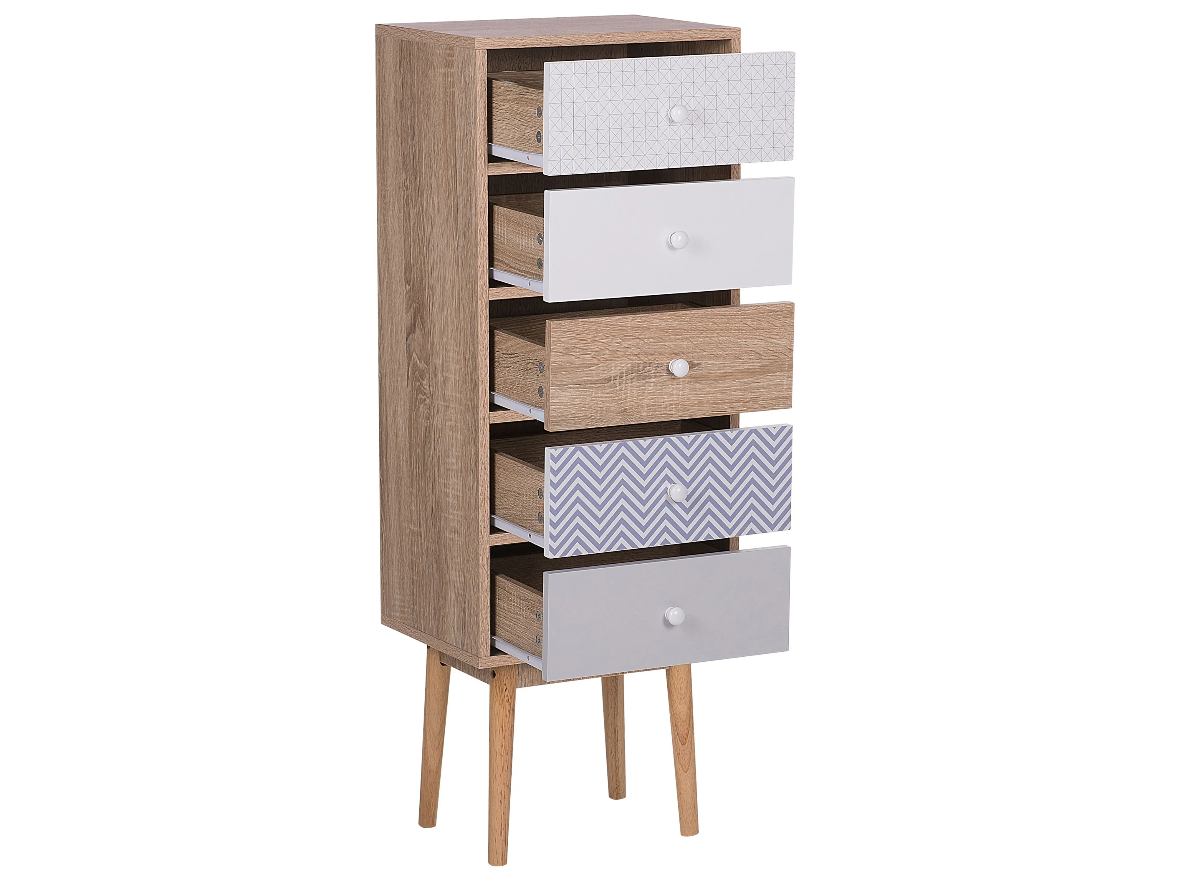 Ladekast 5 lades FOLEY Meerkleurig
