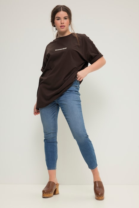 Skinny-Jeans, Used-Look, 5-Pocket, Elastikbund