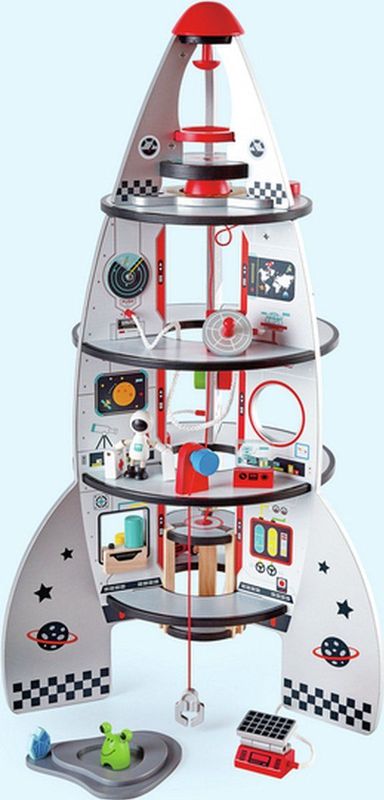 Hape Houten Ruimte Raket 4 Verdiepingen