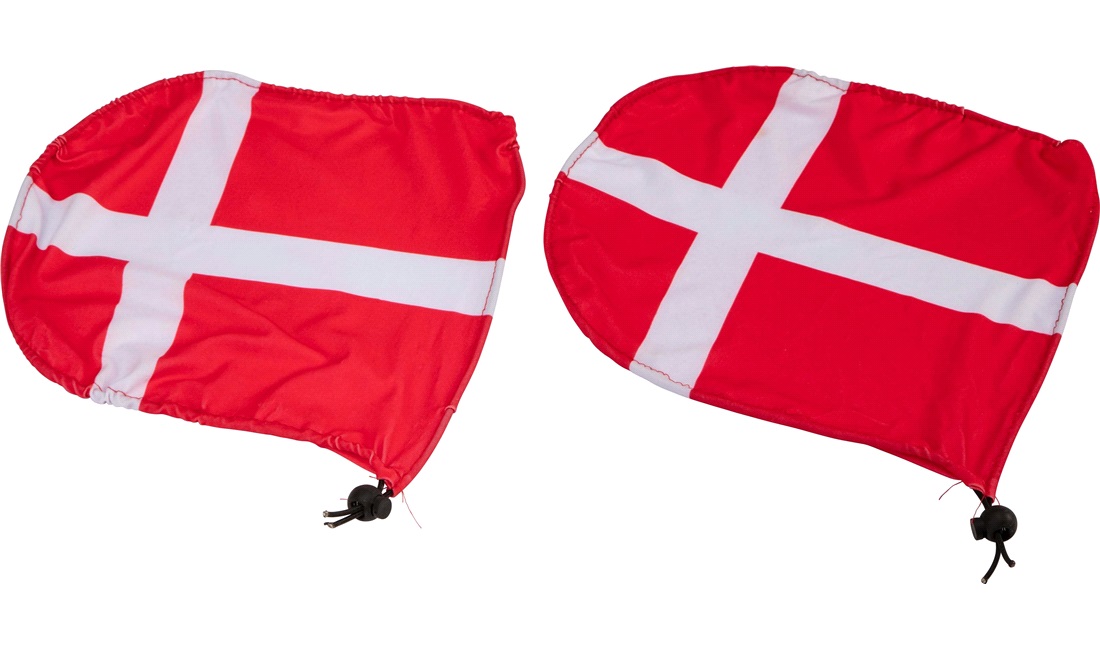 Sidespejl cover med Danmark flag