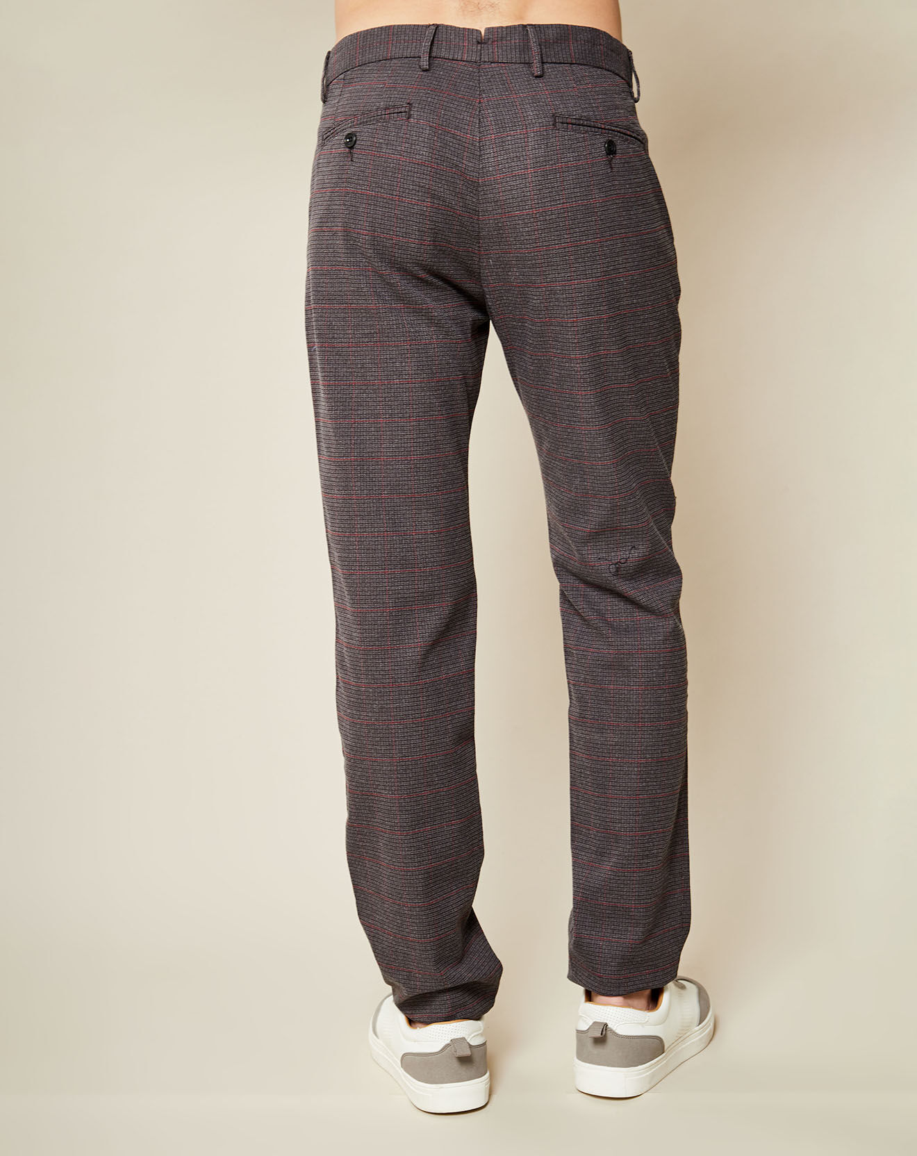 Hartford Pantalon Tobby carreaux charbon