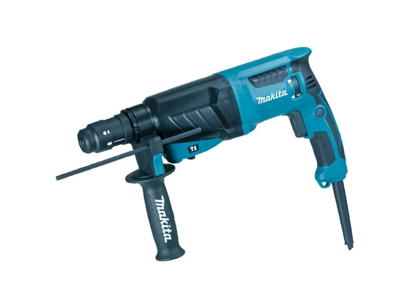 MAKITA SDS-PLUS BOREHAMMER MED SMEDEMULIGHED 800W 2.4J   EKSTRA HÅNDTAG HR2630T