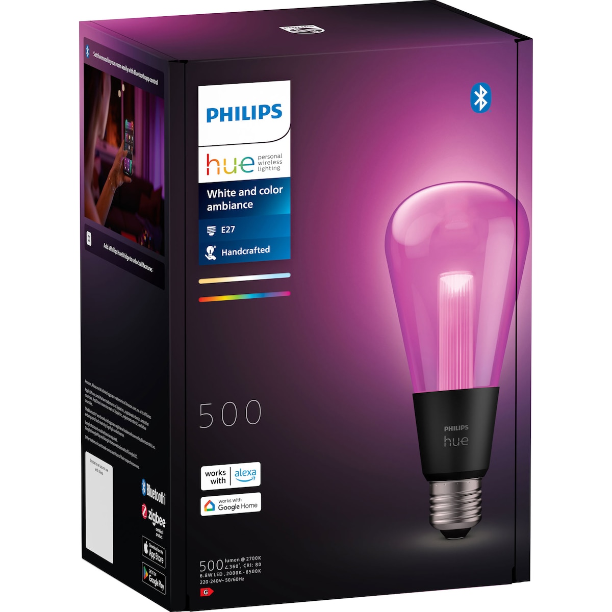 Philips Hue Lightguide LED lyspære 6,8 W E27