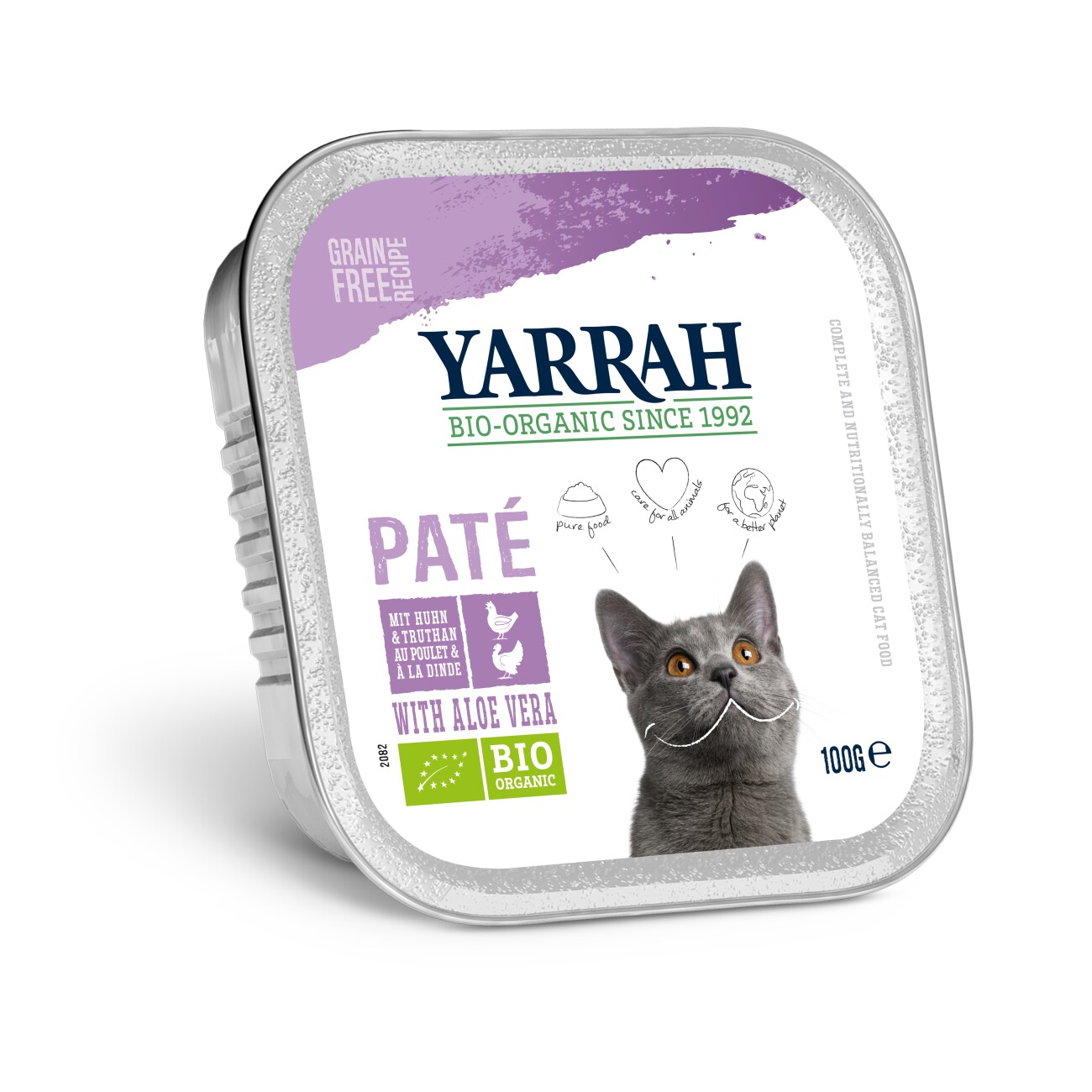 Yarrah Bio Pastete Adult Huhn und Truthahn 16x100 g