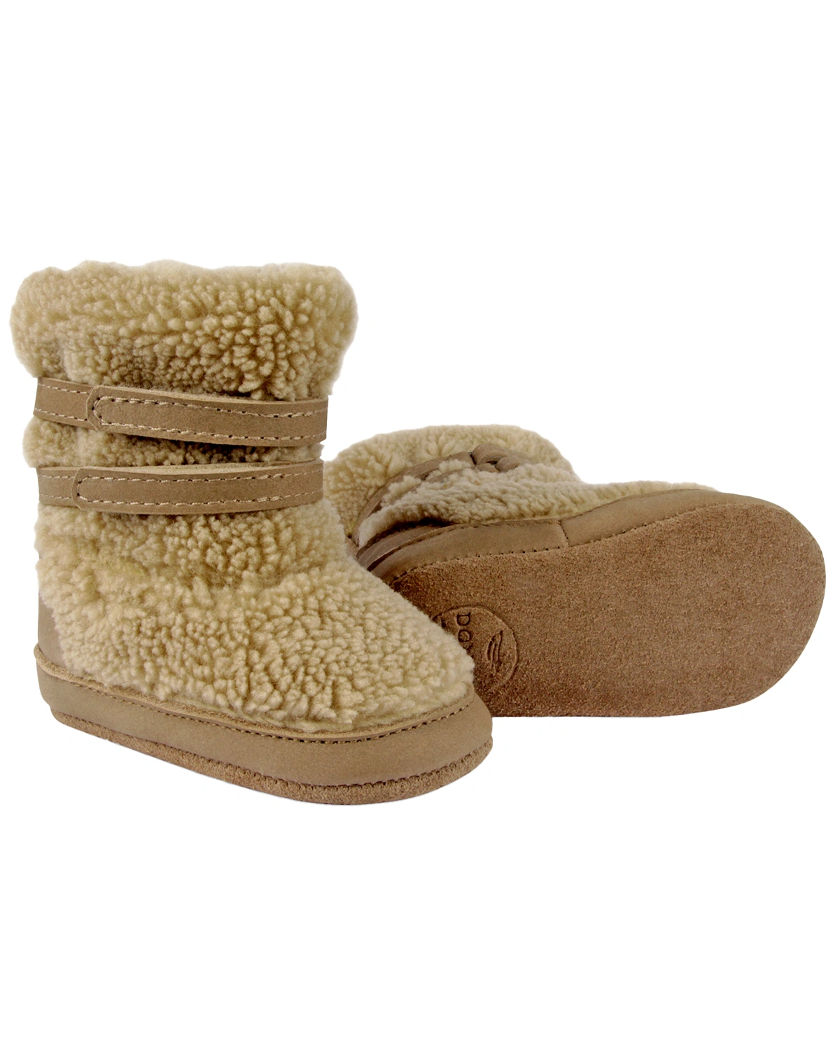 Krabbelschuhe LARISSO gefüttert in beige