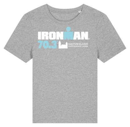 T-Shirt Manches Courtes Ironman 70.3 Rapperswil Gris Femme