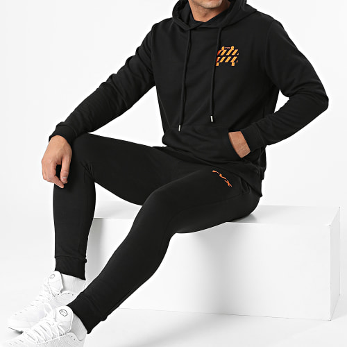 Ensemble De Survêtement Es La Vida Noir Orange