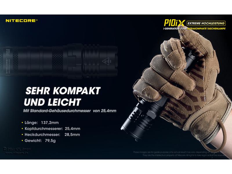 Nitecore Taschenlampe P10iX 4000 Lumen LED-Taschenlampe