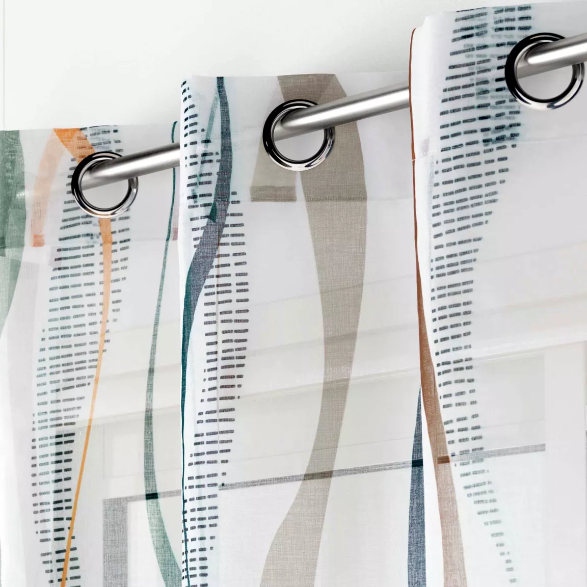 Voilage œillets (140 x 240 cm) Lisana Multicolore