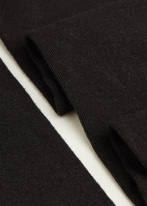 Meia-calça super opaca para meninas com cashmere
