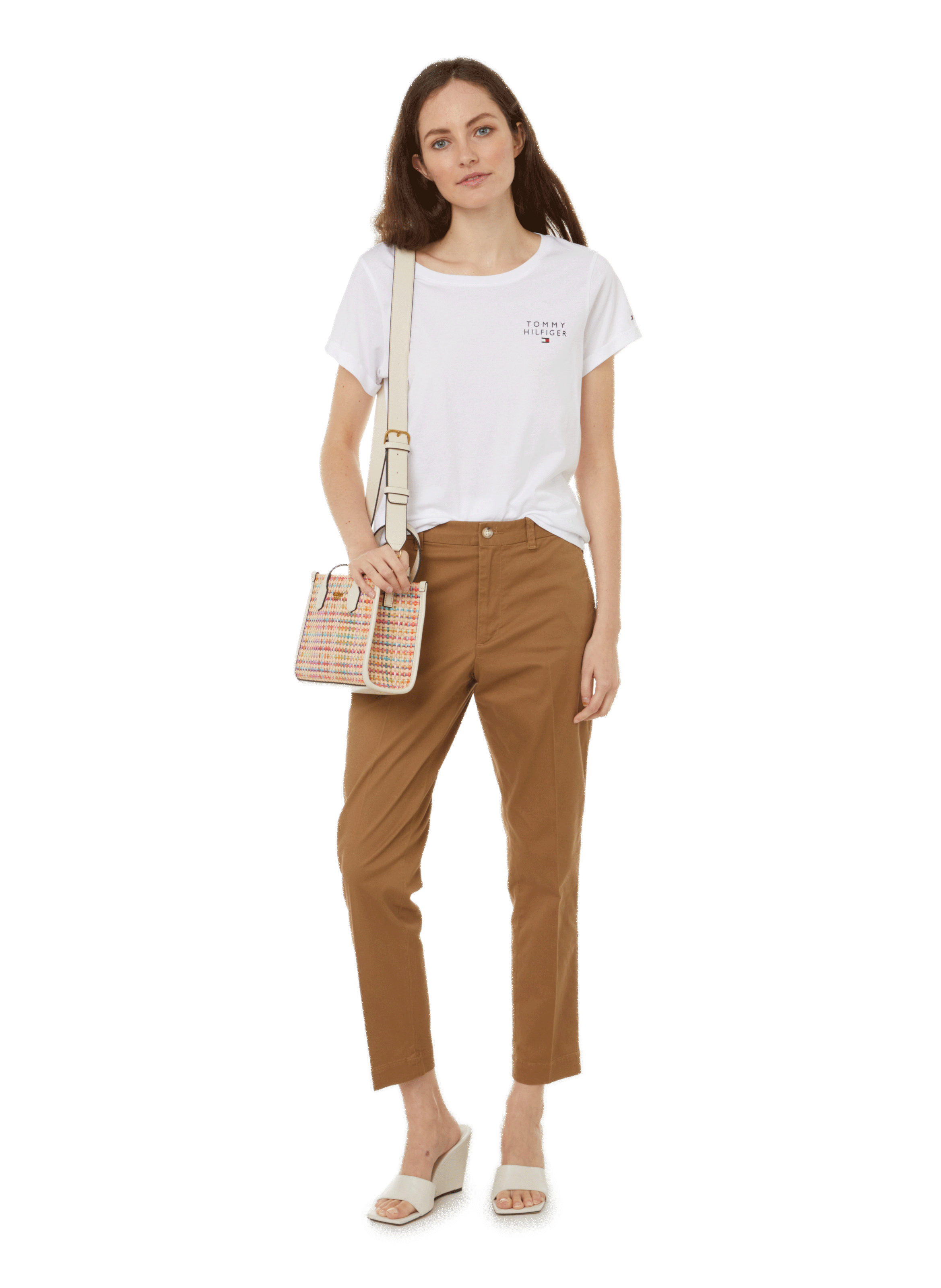 TOMMY HILFIGER T-shirt en coton organique - Blanc