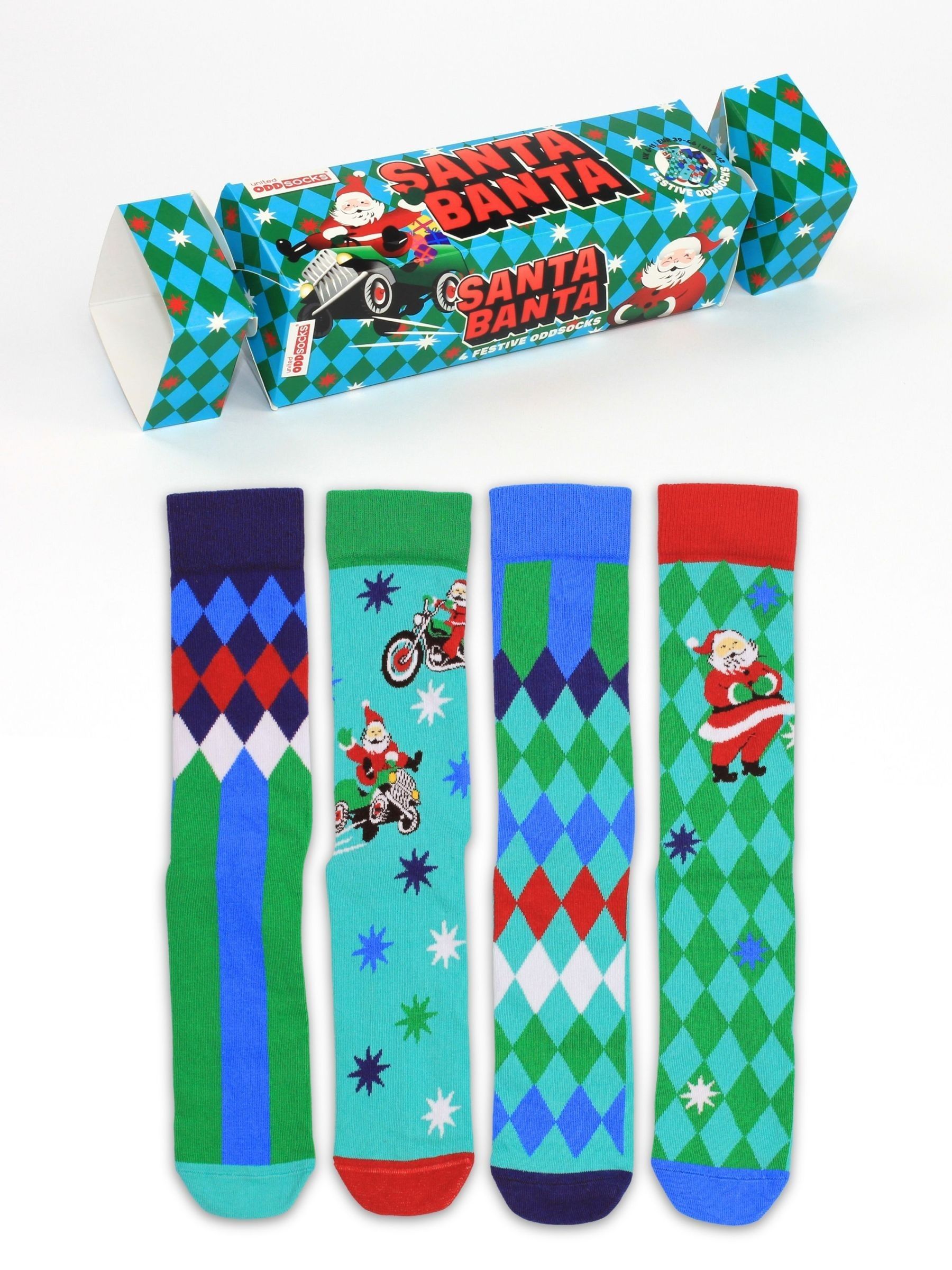 United Odd Socks Santa Banta heren Sokken 4 paar