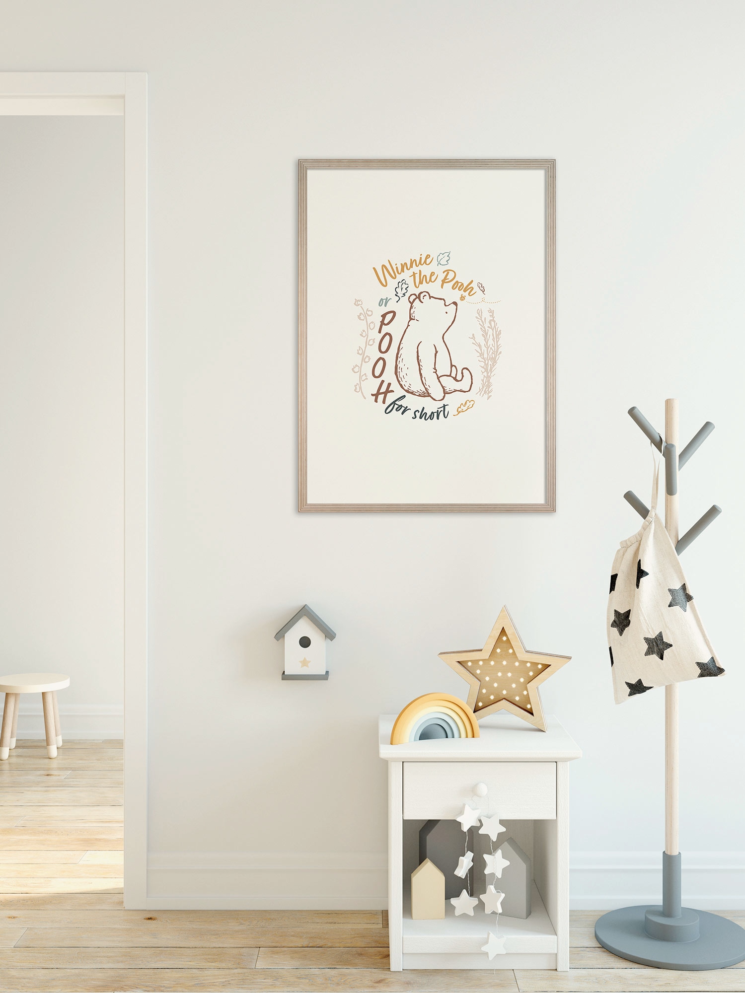Komar Wandbild »Disney Winnie the Pooh for Short« Disney Set, 1 Stk. tlg. 40 x 50 cm (Breite x Höhe) - Kinderzimmer, Dekoration