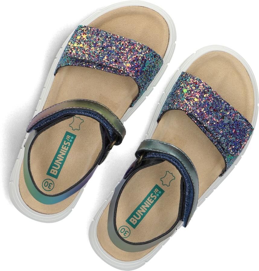 BunniesJR 226422-798 Meisjes Platte Sandalen Multicolor Imitatieleer Klittenband
