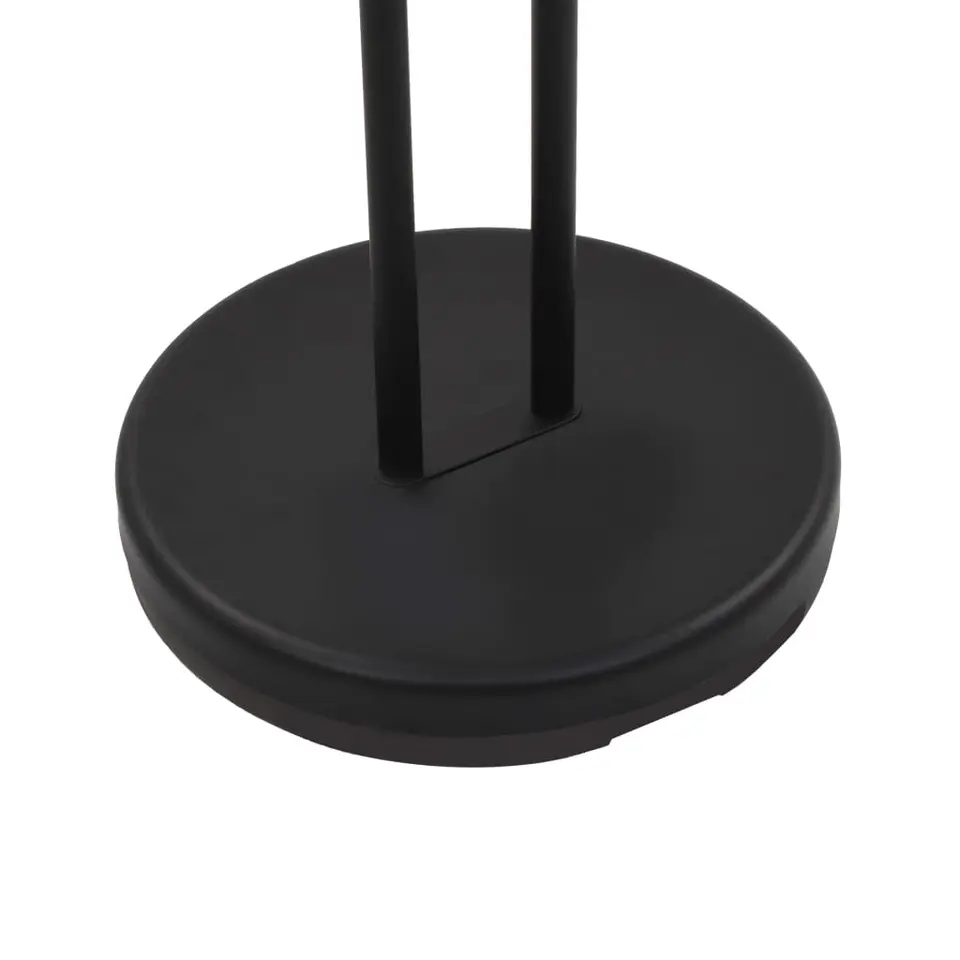 vidaXL - Vloerlamp - Zwart - Staal