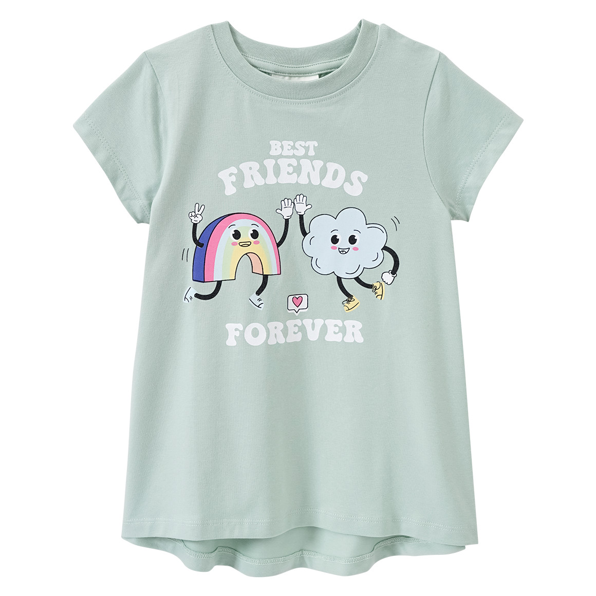 Famy 3 Mädchen T-Shirts mit Prints salbei / helllila / hellgelb