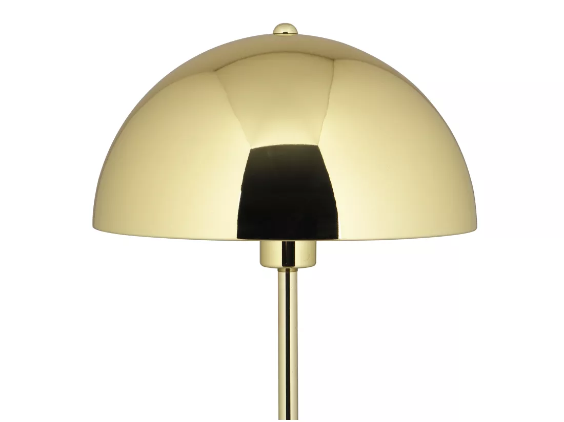 Lampadaire vintage effet laiton - D. 30 x H. 149 cm - Doré - ONTARIO