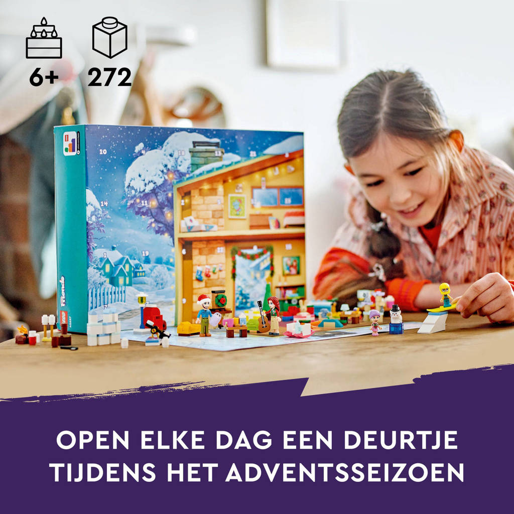 Tellen is weten.Friends adventkalender 2024, Kerst Speelgoed voor Kinderen 42637
