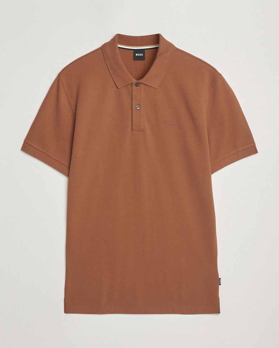 BOSS BLACK Pallas Polo Medium Brown