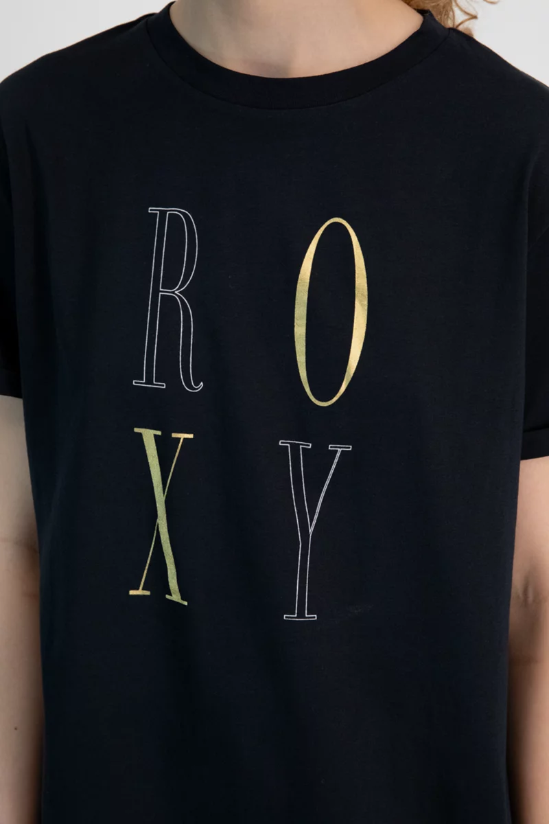 Roxy Sparkle Evening Space Letter Damen T-Shirt
