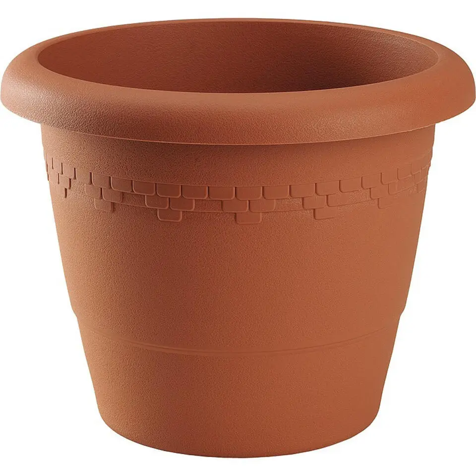 Hega Hogar Bloempot/plantenpot - D30 cm x H24 cm - terra cotta