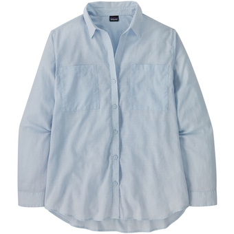 Patagonia Lightweight A/C Buttondown Bluse Fleck Blue Damen