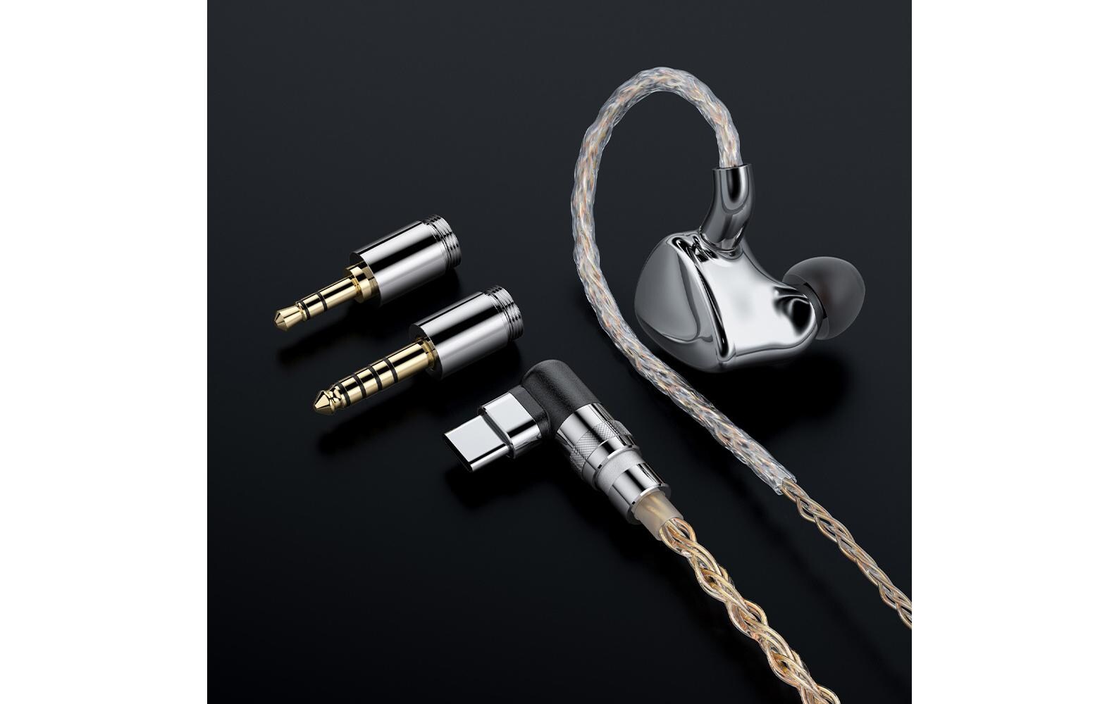 FX17 In-Ear Ohrhörer mit 13 Treibern Silber<br>Tribrid In-Ear-Kopfhörer 13 Treiber (1x Dynamisch / 4x Balanced Armature / 8x Elektrostatisch)