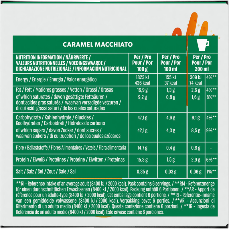 Starbucks Dolce gusto compatible macchiato caramel