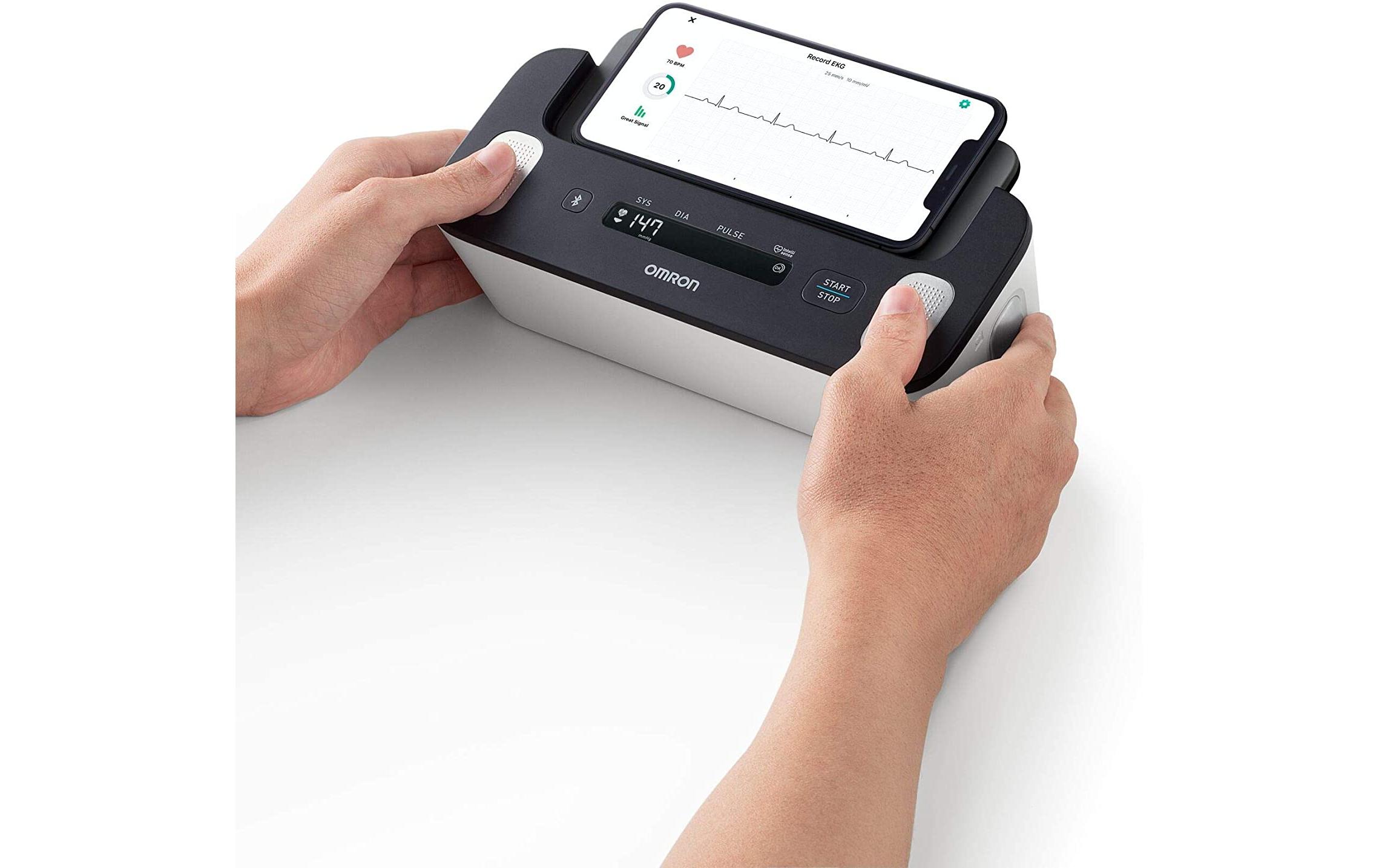 Blutdruckmessgerät Complete 2 in 1 mit EKG Funktion<br>Blutdruck und EKG Messgerät HEM-7530T-E3