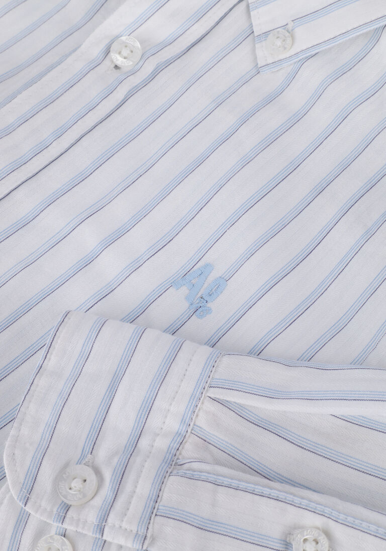 AO76 witte ao76 klassiek overhemd alex stripe shirt