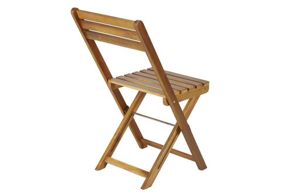 Outdoor Balkon Stuhl BALI natur honey Akazienholz klappbar wetterfest Gartenstuhl