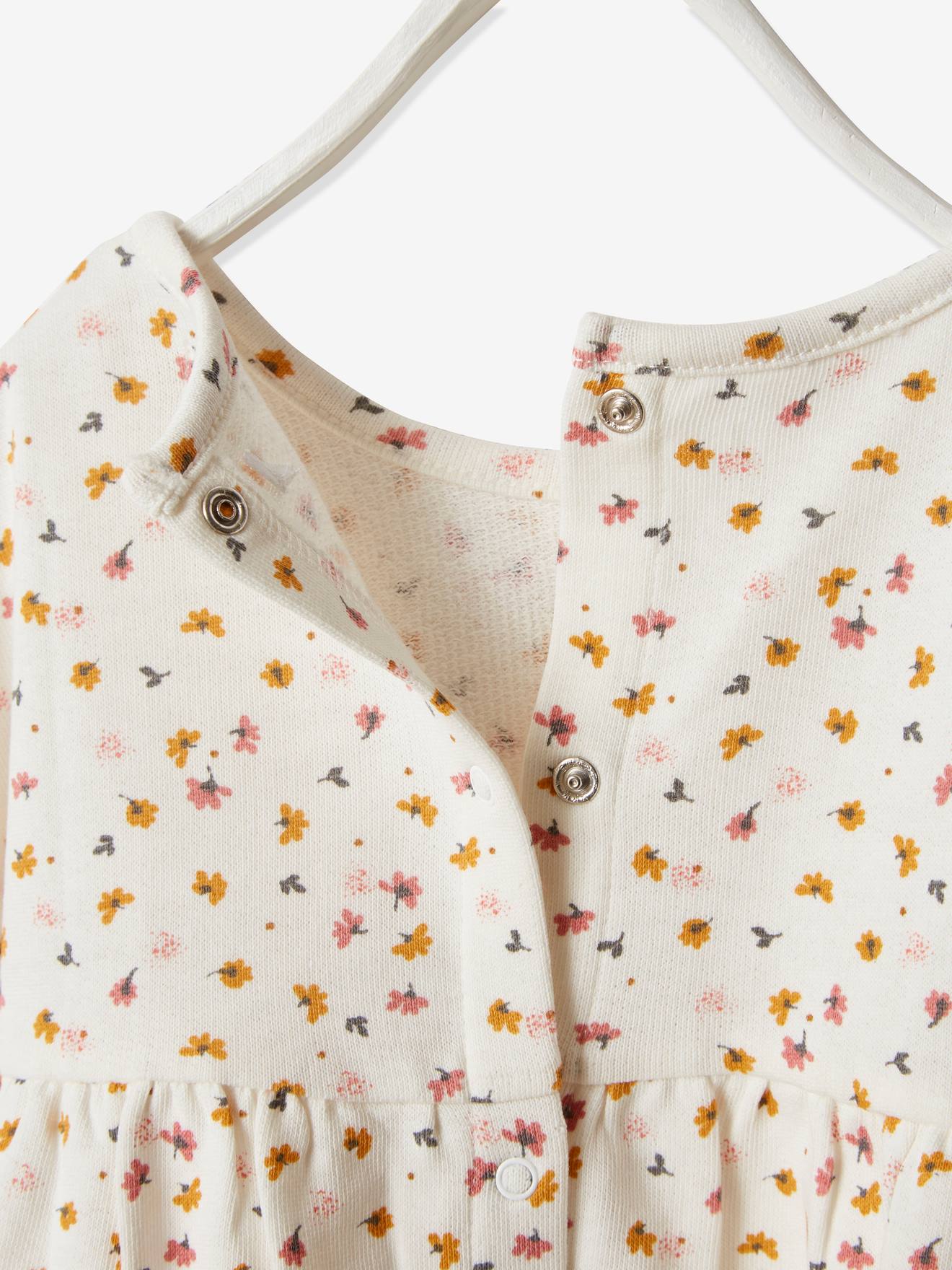 Conjunto de 3 peças com vestido + casaquinho + faixa de cabelo, para meninas, na cor rosa antigo.